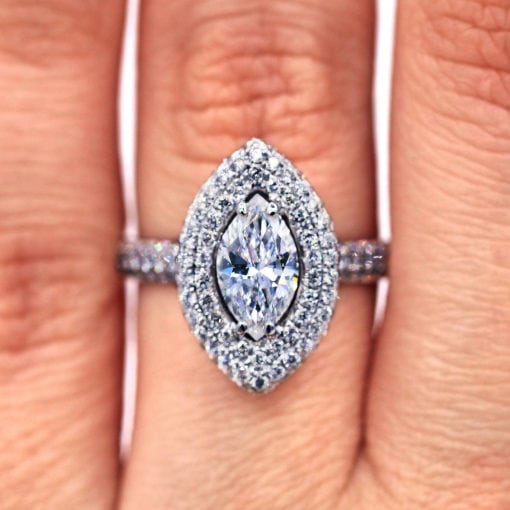 Marquise Pave Ring