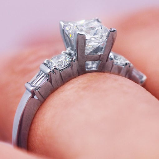 1.05 Ct Princess Cut Diamond Ring