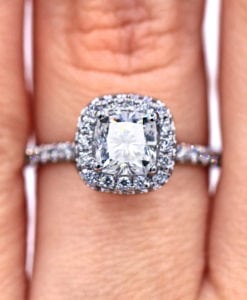 Amazing 1.01 Ct Cushion Diamond Engagement Ring