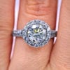 Gorgeous 2.02 Ct Round Halo Diamond Engagement Ring