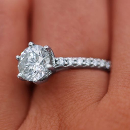 2.11 Brilliant Round Diamond Engagement Ring