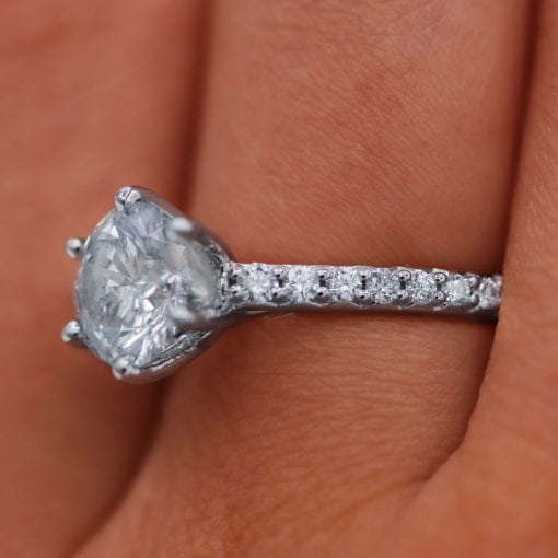2.11 carat Round Diamond Engagement Ring