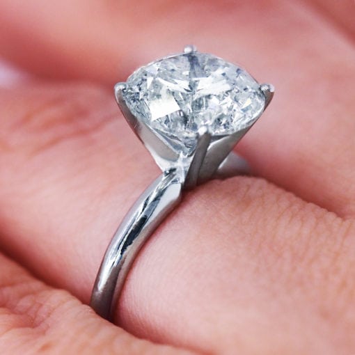 4.65 Ct Round Diamond Engagement Ring