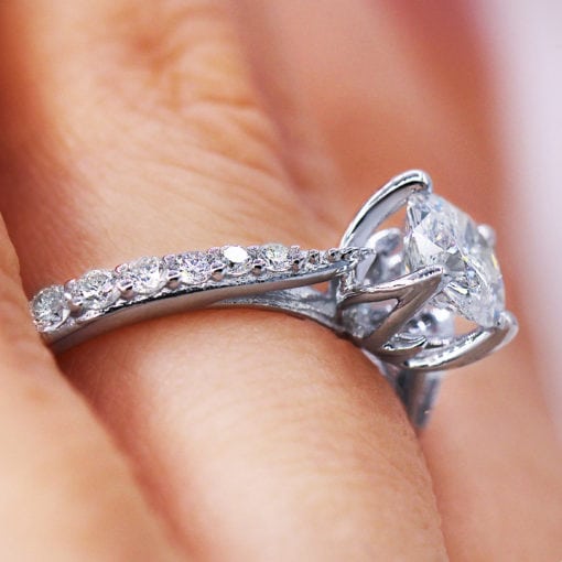 0.87 Ct Diamond Engagement Ring